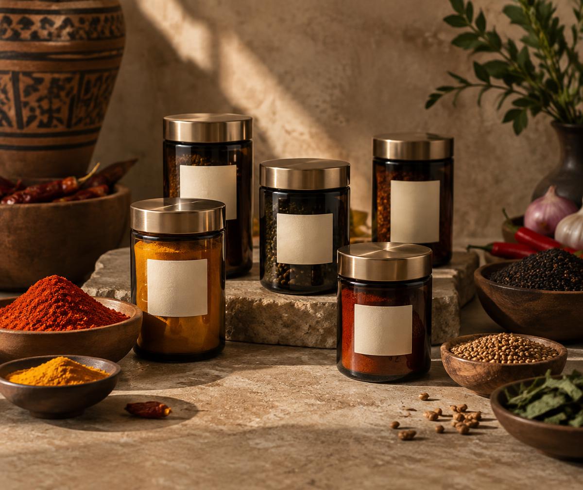 Illustrative spice blends styling